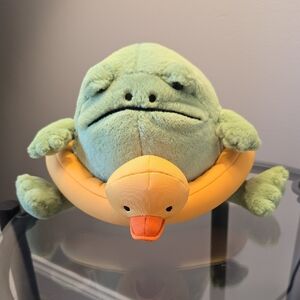 Jellycat Grumpy Frog With Duck Floaty